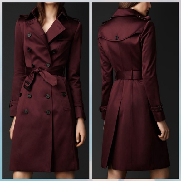 burberry prorsum cotton sateen trench coat
